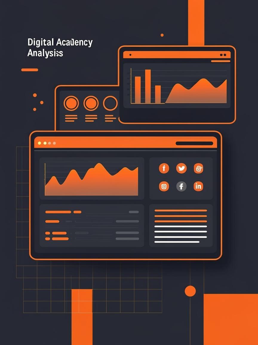 Digital agency workspace illustration