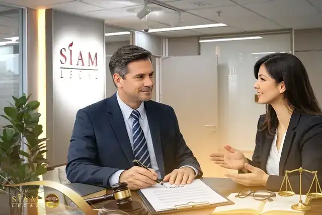 modern law firm office with lawyer working on legal documents