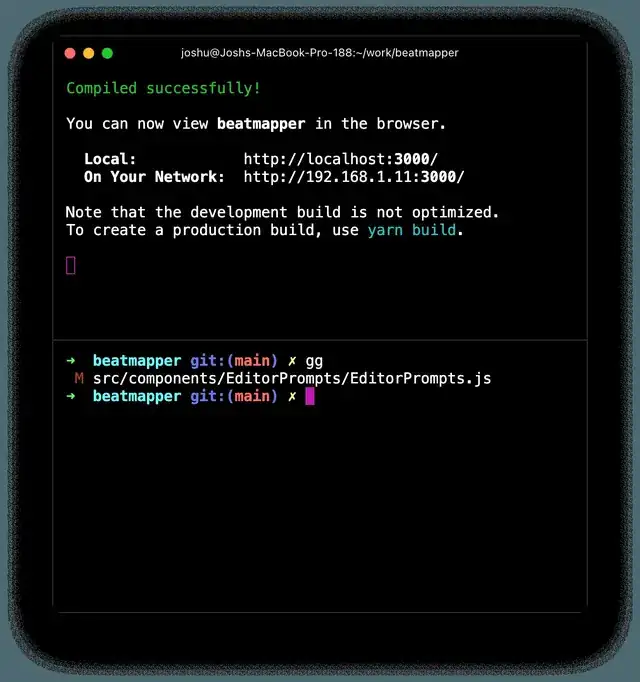 programmer writing custom web application code on a modern setup