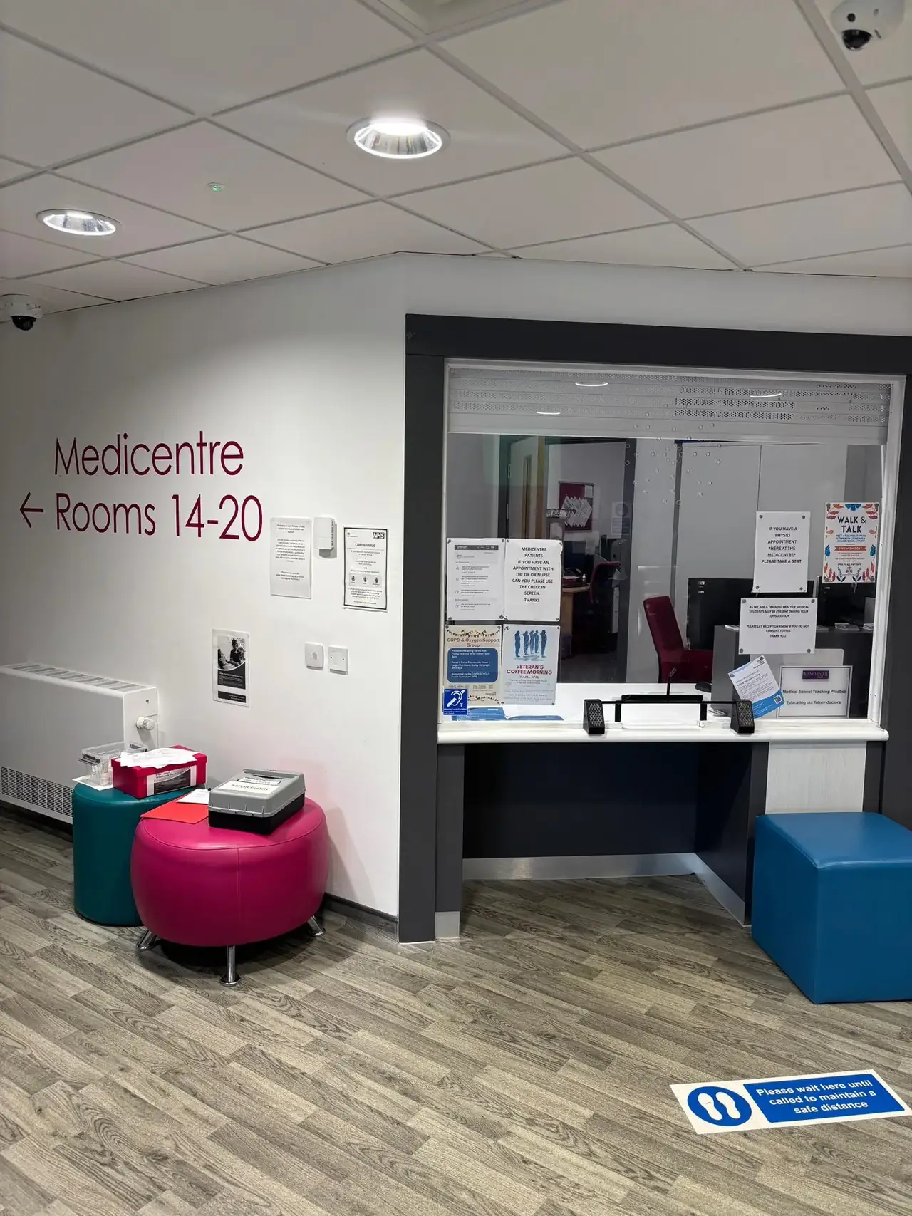 modern medical clinic reception with friendly professional staff