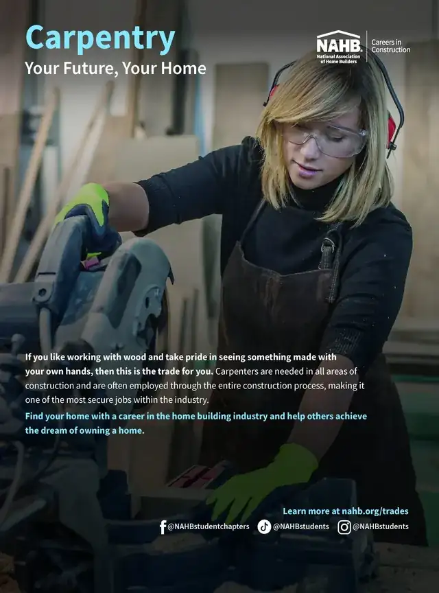skilled tradesperson with tools working on a professional construction site