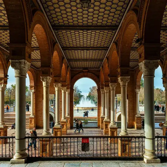 web design agency office with laptop showing a website for businesses in Seville Spain