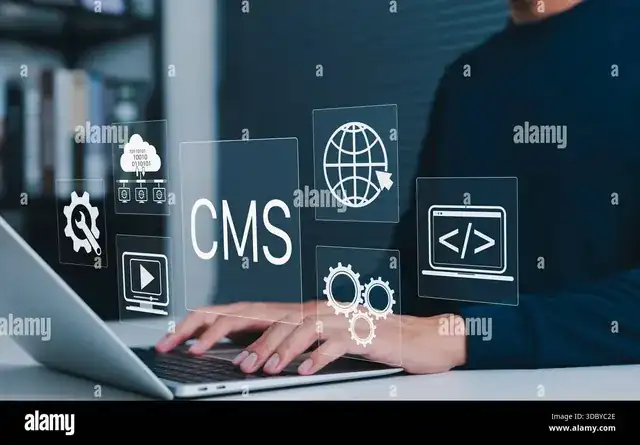 web design agency office with laptop showing a website for businesses in Madrid Spain