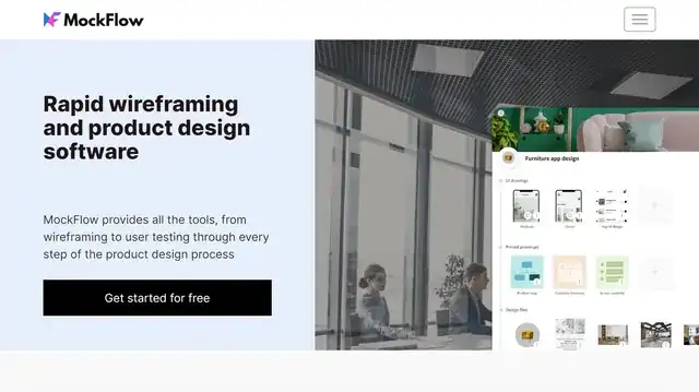 designer creating website mockups in design software on a large screen