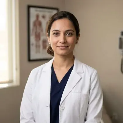 Portrait of Dr. Laura P., Director, private clinic